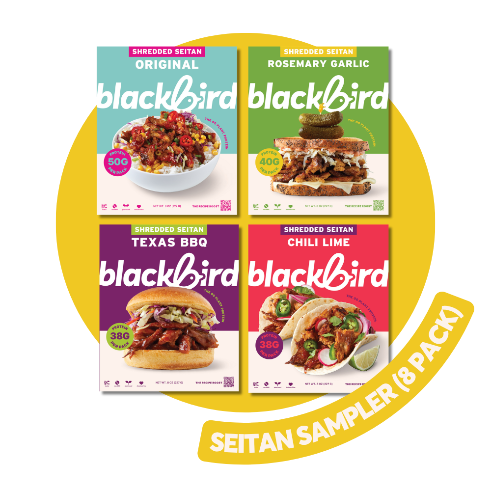 Seitan Sampler Pack (8 Pack) — Blackbird Foods
